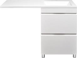 Stella Polare Тумба с раковиной под стиральную машину Мадлен Памелла 120 R белая – фотография-1